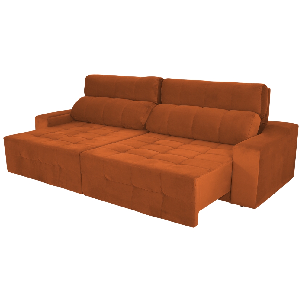sofá retrátil e reclinável com molas - Rifletti